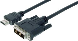 Przejściówka HDMI, DVI Digitus AK-330300-020-S AK-330300-020-S, ze złączem śrubowym, 2.00 m