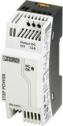 Zasilacz na szynę DIN Phoenix Contact STEP-PS/1AC/12DC/1.5, 12 V/DC, 1.65 A, 18 W