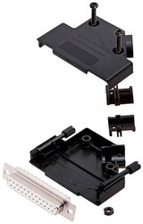 Zestaw listew żeńskich D-Sub encitech D45PK-P-25-DBS-W-K 6355-8034-13, rzędy: 2, styki: 25, 45 °, 1 szt.