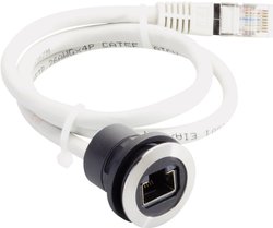 złącze żeńskie do wbudowania, złącze męskie proste RJ45 Schlegel RRJ_RJ45_SW_150CM 1 szt.