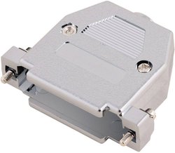 Obudowa do złącza D-SUB 9 pin Encitech 2360-0105-01, tworzywo sztuczne UL, srebrny