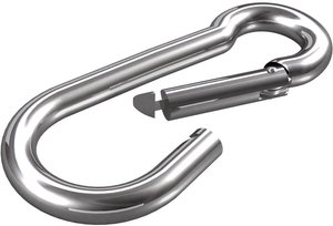 dörner + helmer 4915034 Karabińczyk ze stali nierdzewnej A2  4 mm x 40 mm  20 szt.