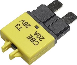 Wyłącznik instalacyjny nożowy Hansor Circuit Breaker Standard, type 3, Manual Reset, 20A CBE3 Series 20A, 12 V - 32 V, 20 A, 1 szt.