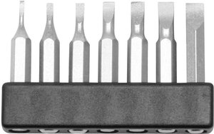 Bity Donau Elektronik MBS60, płaski, stal chromowo-niklowo-molibdenowa, 7 szt.