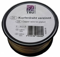 Drut miedziany TRU COMPONENTS 1515012/30 1562138, 30 m