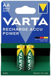 Akumulator AA/R06 Varta RECH.AC.Power AA2600mAh BLI2 5716101402, NiMH, 2600 mAh, 1.2 V, 2 szt.