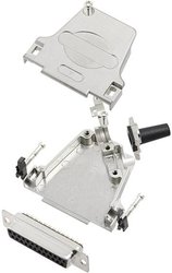 Zestaw listew żeńskich D-Sub TRU COMPONENTS TCD45ZF25DBSK 7708544, rzędy: 2, styki: 25, 45 °, 1 szt.