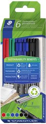 Marker do folii Staedtler Lumocolor® permanent pen 318 318 C6-1 czerwony, niebieski, zielony, czarny