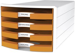 Szafka z szufladami HAN 1013-51 biały DIN A4, DIN C4 Ilość szuflad: 4