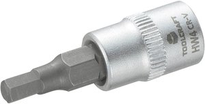 Nasadka trzpieniowa 4 mm TOOLCRAFT  816069 wewnętrzny sześciokąt 1 szt.
