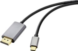adapter USB-C, DisplayPort Renkforce RF-4600982, 8K, 2.00 m