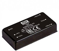 Przetwornica napięcia DC/DC, seria RSDW20 DIP/DIL 2''x1' Case sygnałów wyjściowych: Moc wyjściowa 4:1: 20W Railway Przetwornica DC/DC Mean Well RSDW20F-12 RSDW20F-12, 20 W, 1.67 A, 1 szt.