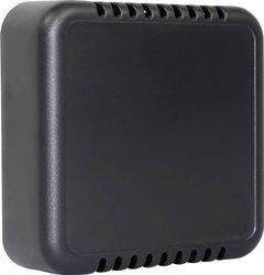 Obudowa czujnika pokojowego w kolorze czarnym: Obudowa do czujnika CO2, czujnik temperatury itp. Obudowa uniwersalna Camdenboss CBRS, ABS, czarny, (D x S x W) 74 x 74 x 24.5 mm, 1 szt.