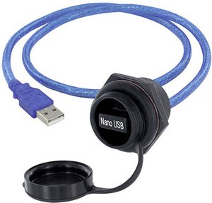 Złącze męskie USB encitech 1310-1037-02, USB Typu-A, 1.00 m, 1 szt.