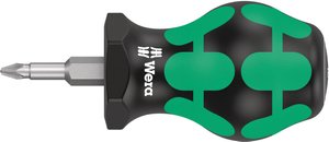 Wkrętak krzyżowy Wera 355 PZ Stubby PZ 1 Długość końcówki: 25 mm