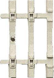 Zakończenie podkładu z podkładem betonowym, skala H0 Końcówka podkładu, Roco, skala H0, betonowy podkład