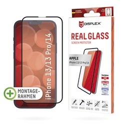 DISPLEX Real Glass Szkło ochronne na wyświetlacz iPhone 13, iPhone 13 Pro, iPhone 14 1 szt. 1702