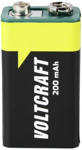 Akumulator 9 V, NiMH VOLTCRAFT VC-12714060, 200 mAh, 8.4 V, 1 szt.