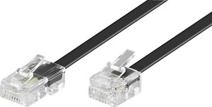 Kabel połączeniowy Basetech ISDN na analogowy + rozdzielacz DSL do modemu DSL 10.00 m ISDN Basetech BT-1602116, 1 szt.