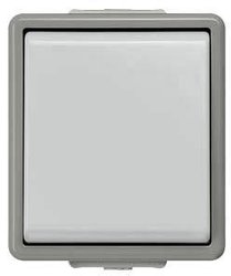 DELTA powierzchnia IP44, AP ciemnoszary/jasnoszary uniwersalny włącznik/wyłącznik 10A 2. Siemens Osprzęt elektroinstalacyjny   Przełącznik do żaluzji Delta szary 5TA4706