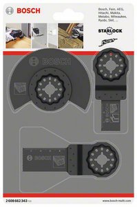 Zestaw akcesoriów do multinarzędzia Bosch Accessories ACZ 85 EC, AIZ 20 AB, AIZ 24 EC 2608662343  1 zest.