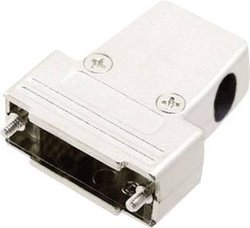 Obudowa złącza D-SUB Ilość styków: 15 tworzywo sztuczne, metalizowane 180 °, 45 °, 45 ° srebrny MH Connectors MHTRI-M-15-K 1 szt.
