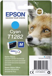 Epson atrament T1282 tusz oryginalny  Cyjan C13T12824012