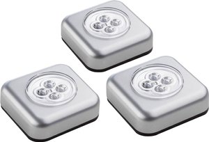 Müller-Licht 400136  Lampka przenośna Zestaw 3-elementowy  LED srebrny