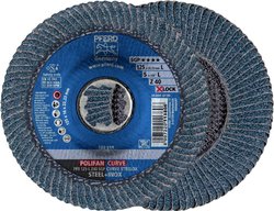 Tarcza lamelkowa PFERD PFR 125-L Z 40 SGP CURVE STEELOX/X-LOCK 67689063 Średnica 125 mm 10 szt.