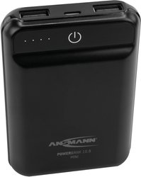 Powerbank Ansmann PB10.8 mini 10000 mAh Smart IC LiPo Micro USB, USB