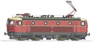 Lokomotywa elektryczna H0 Roco 70433, Interfejs Analog DC, Rozstaw osi: 185 mm, Epoka: IV