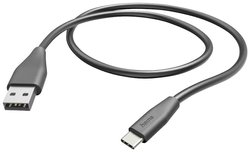Kabel do ładowania USB Hama, USB 2.0, Złącze męskie USB-A, Złącze męskie USB-C®, 1.50 m