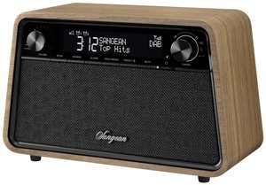 Radio Sangean Premium Wooden Cabinet WR-201 DAB+, FM funkcja budzika orzech włoski