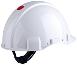 Kask 3M™, Uvicator, Zapięcie zapadkowe, niewentylowany, Dielektryk 440 V, Plastikowa opaska przeciwpotna, Biały  Kask ochronny 3M  G31NUW  1 szt.