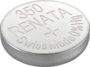 Bateria guzikowa, srebrowo-tlenkowa Renata 350 Bateria guzikowa Renata 350, 1,55 V, 105 mAh