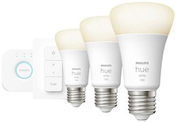 Żarówka LED Philips Lighting Hue White E27 3er Starter Set inkl. Dimmschalter 3x1050lm 75W Hue 871951428913000 28.5 W