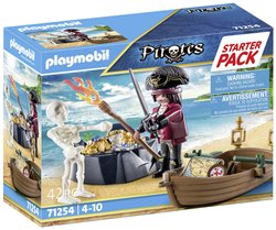 Pakiet startowy pirat z łodzią wiosłową Playmobil 71254 1 szt.