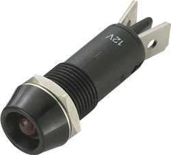 Lampka sygnalizacyjna LED TRU COMPONENTS TC-R9-88L-01-BR 1587986, 350 mcd, 12 V/DC, 10 mm