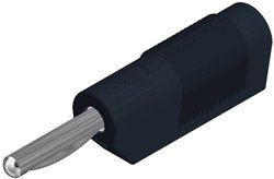 Wtyczka bananowa SKS Hirschmann VSB 20 4 mm czarn.