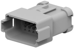 Obudowa złącza pin męskiego na kabel TE Connectivity DT Serie DT04-12PA-C017, piny: 12, 1 szt.