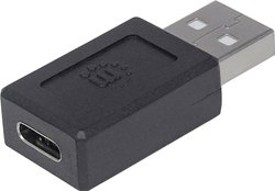 Przejściówka, adapter USB 2.0 Manhattan 354653, [1x złącze męskie USB-A 2.0 - 1x złącze żeńskie USB-C]