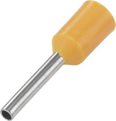Końcówka rurkowa TRU COMPONENTS E050-08OR 1091293, Izolowane częściowo, 0.50 mm² x 8 mm, 100 szt.