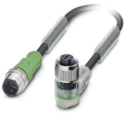 Kabel do czujników/elementów wykonawczych Phoenix Contact SAC-3P-M12MS/ 2,0-150/M12FR-2L 1546592, Złącze żeńskie M12, kątowe, 1 szt.