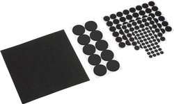 Asortyment szybowców filcowych samoprzylepny, czarno-biały, 131 sztuk Podkładki filcowe Metafranc WU0281180 WU0281180  1 zest.