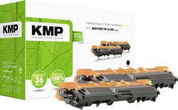 KMP Toner, 2-pak Zamiennik Brother TN-241BK, TN241BK zamiennik Czarny 5000 strony B-T48D