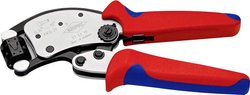 KNIPEX 97 53 19 Twistor® T Samonastawne szczypce do zaciskania końcówek z obrotową głowicą zaciskową z chromowanymi wielokomponentowymi tulejami 200 mm Zaciskarka Knipex Twistor® T 97 53 19