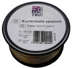 Drut miedziany TRU COMPONENTS 1515004/90 1562134, 90 m