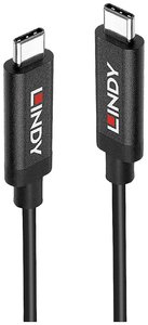 Kabel USB LINDY, USB 3.2 Gen2 (USB 3.1 Gen2), Złącze męskie USB-C®, Złącze męskie USB-C®, 5.00 m