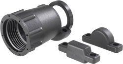 Nakładka ochronna do obudów TE Connectivity 182658-1, O 8.3 mm, 21x31.8 mm, czarna