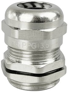 TRU COMPONENTS  Dławnica kablowa  PG13.5  mosiądz (niklowany) Dławnica kablowa TRU COMPONENTS TC-10302880, 1 szt.